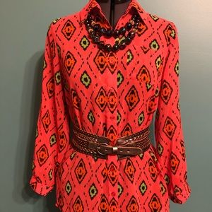 Bright Tribal Print Shirt